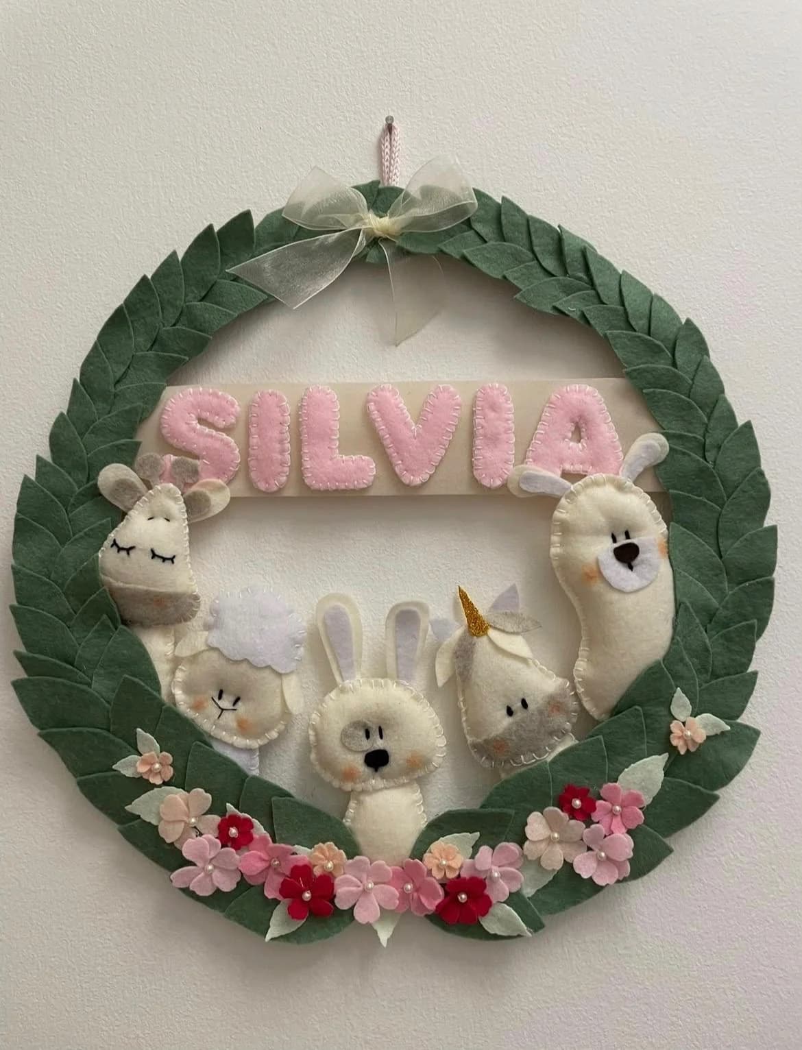 Il giardino di Silvia: verde bosco e tenere compagnie. Creazione artigianale personalizzata.
